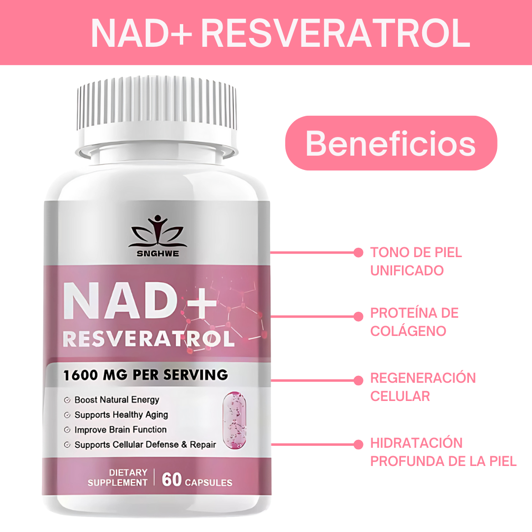 NAD+RESVERATROL 60 CAPSULAS