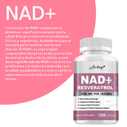 NAD+RESVERATROL 60 CAPSULAS